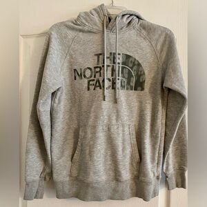 North Face Women’s Lightweight Hooded Gray Sweatshirt- Extra Small